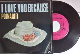 Vinyl single  - Polnareff  -  I Love Because - Fr 73 - VG+