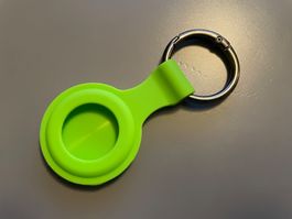 Schlüsselanhänger, AirTag Hülle, Air Tag Hülle, giftgrün (!)