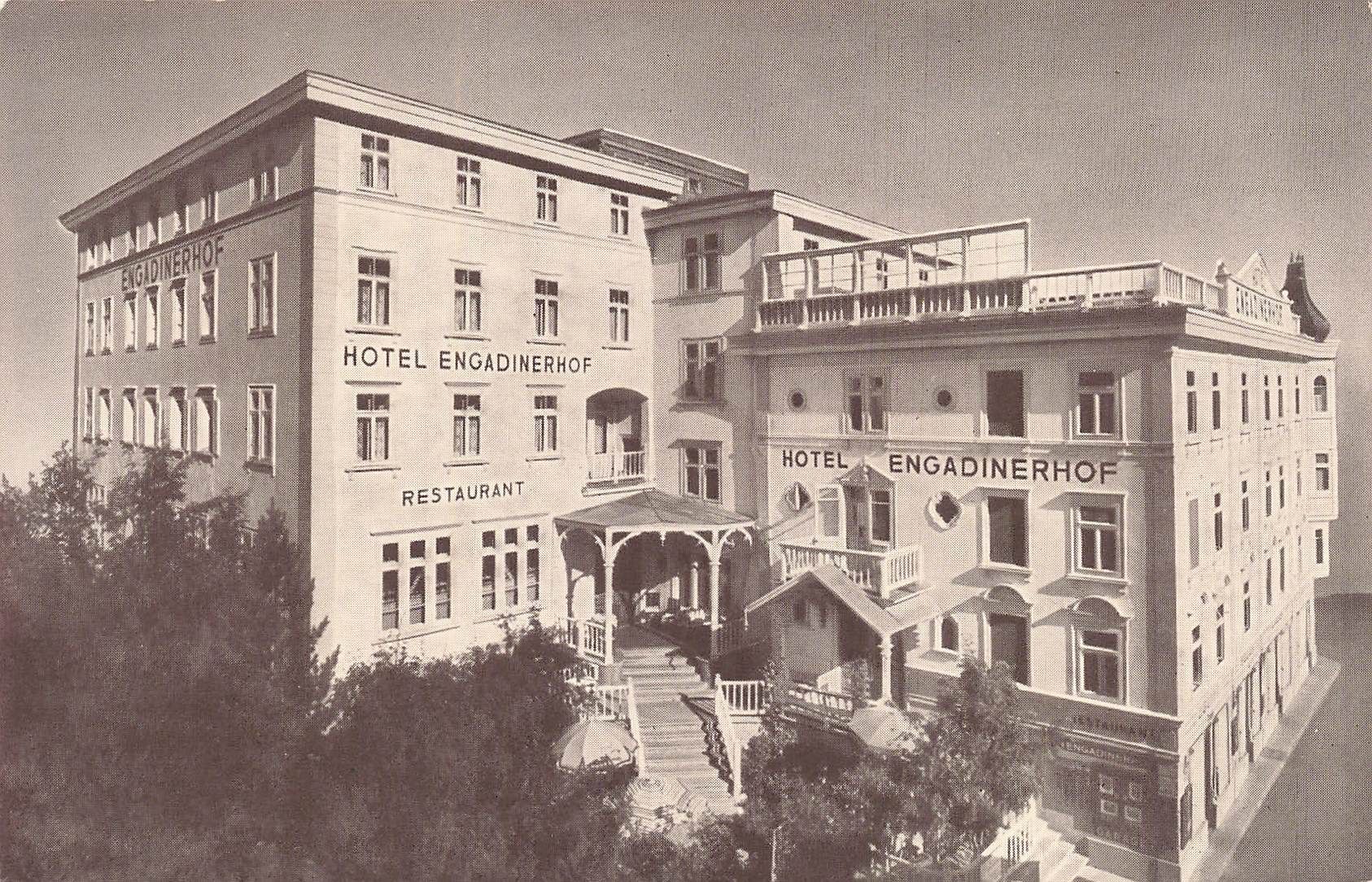Cartoline postali: Hotel Engadinerhof Pontresina – Usato da Biasca venduto da Blenio71