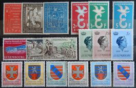 Luxemburg ex. Kat. 583-603 **/* 1958/59