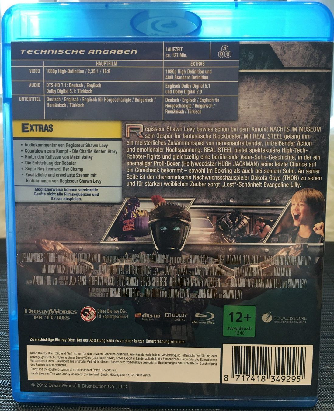 Alle DVDs: REAL STEEL - Hugh Jackman - Blu-ray Disc – Gebraucht aus Langnau am Albis von Rodland 1
