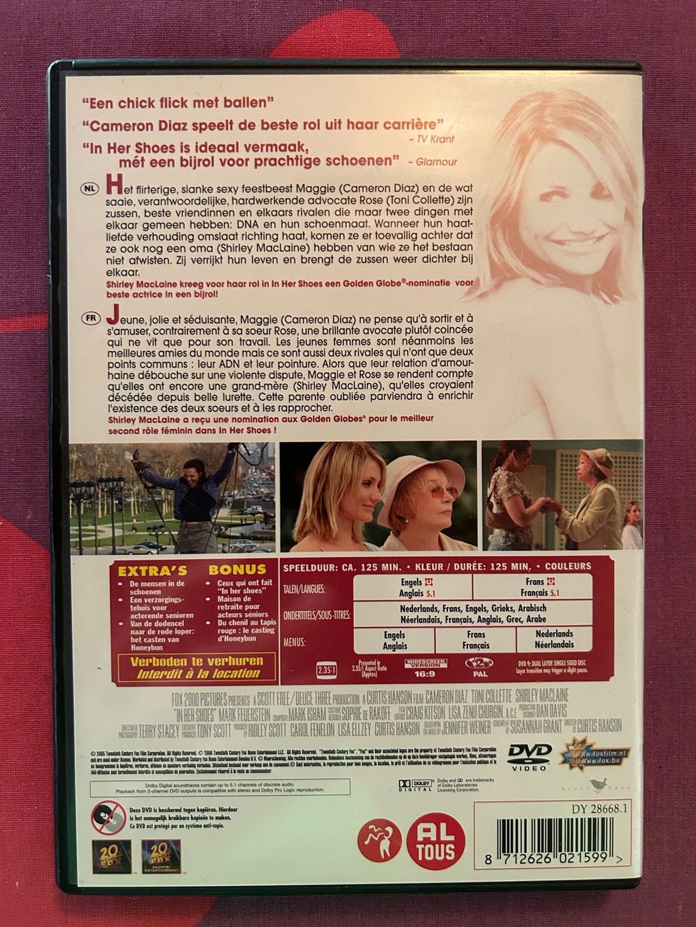 Tutti i DVDs: IN HER SHOES (CAMERON DIAZ) – Usato da St-Cierges venduto da Crisi53 1