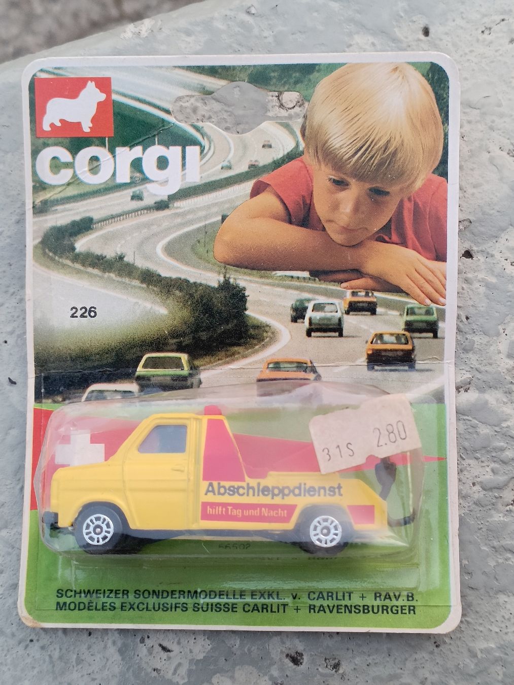 Corgi Toys Modellini d'auto: Modellauto Corgi / Ford Transit Abschleppdienst Schweizer – Nuovo (secondo la descrizione) da Brugg AG venduto da Ente015