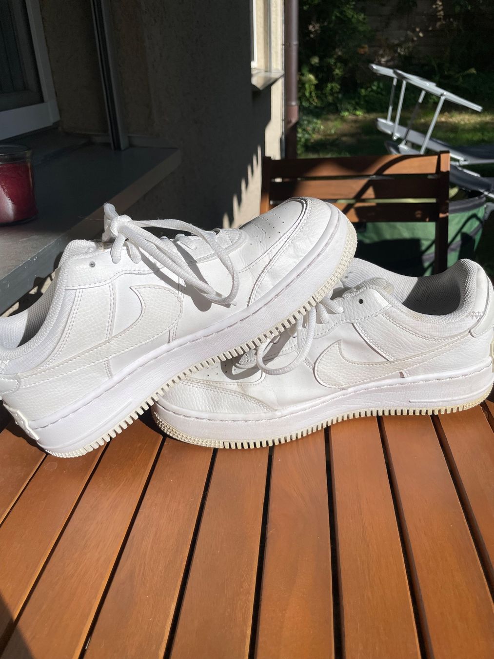 Nike Chaussures femmes: Nike Air Force 1 Shadow Weiss Gr. 41 – D'occasion à Niederwangen BE par m_s13 3