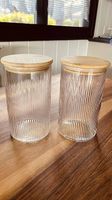 Glasdose mit Bambusdeckel