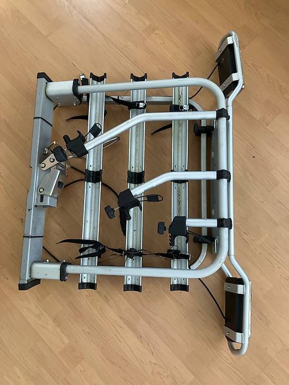 Porte-vélos D'attelage 3 Vélos - Capacité 45 Kg, Acier Q235, Avec Sangles Nylon Pour VTT, VAE, Vélos électriques - 3