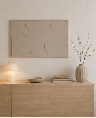 Poster & Bilder: Abstraktes Wandbild Beige mit Rahmen – Gebraucht aus Rothrist von Desiree_Charlotte 3