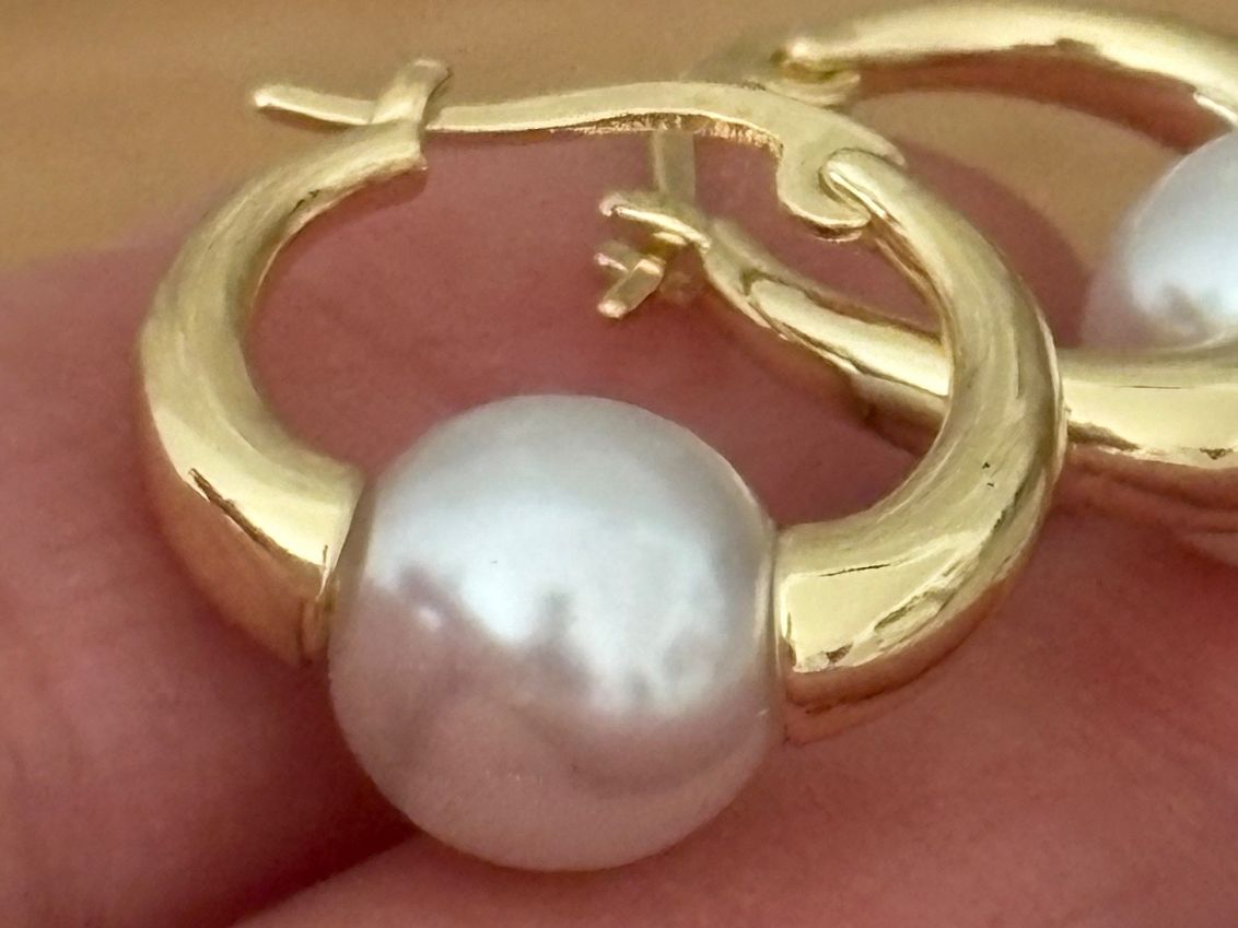 Orecchini pendenti & Orecchini a lobo: Luxus Elegante Ohrstecker  Kunstperlen Farbe: Gold – Nuovo (secondo la descrizione) da Biel-Bienne venduto da Roserosse13 2