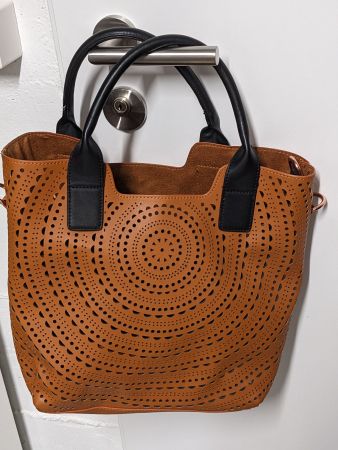 Damen Handtasche Cognac