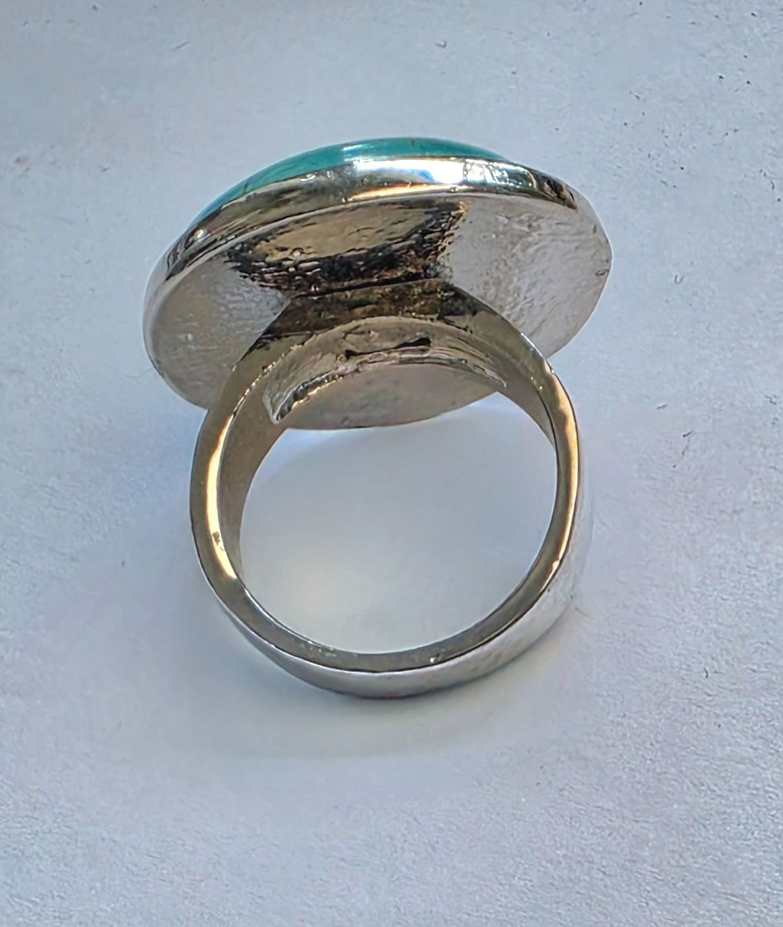 Anelli: Ring mit grossem Türkisfarbenem Stein neu – Nuovo (secondo la descrizione) da Zürich venduto da adriben 9