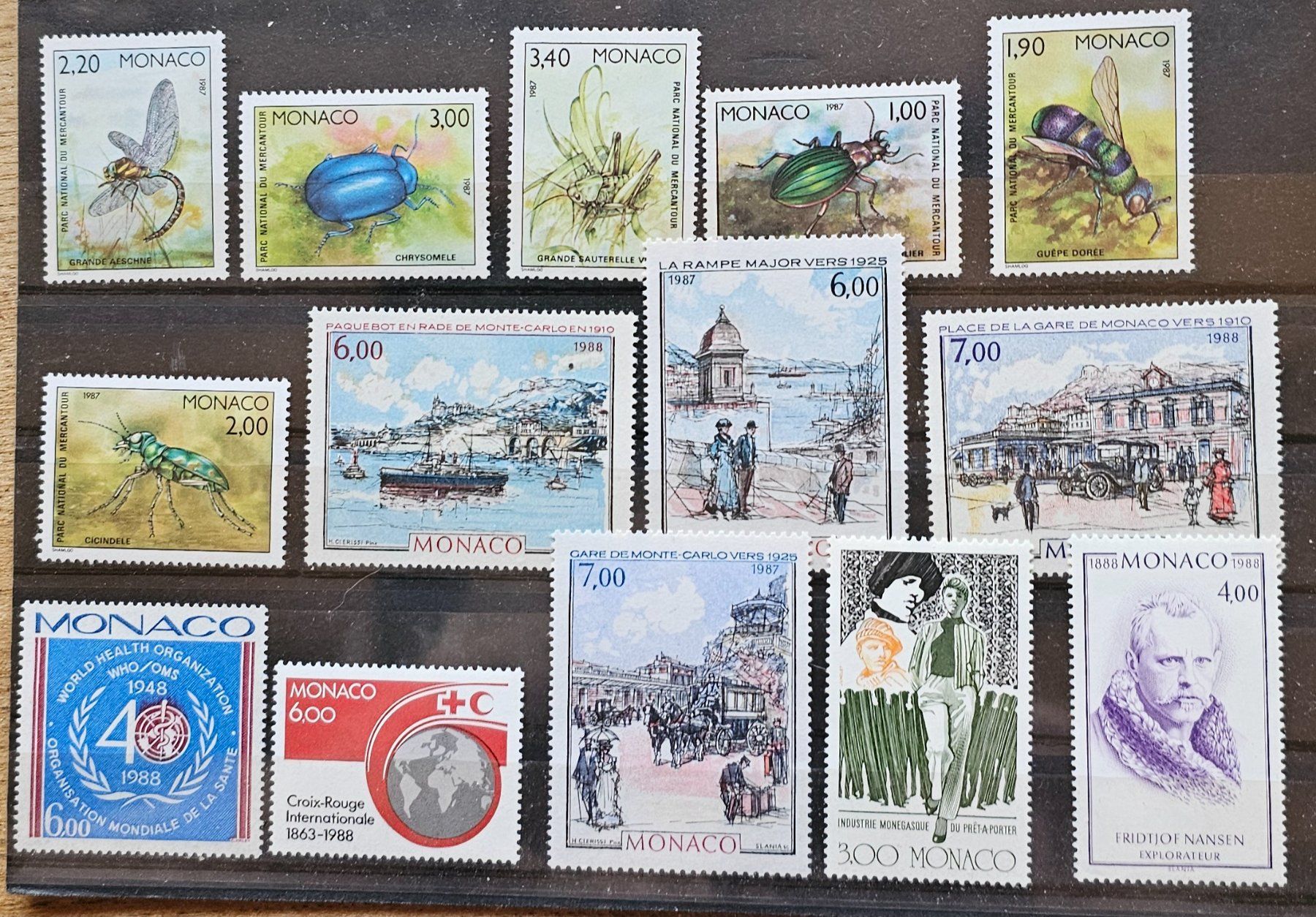 Tutti i francobolli: MONACO timbres neufs ** 1987, 88 – Nuovo (secondo la descrizione) da Les Valettes venduto da Nuba1