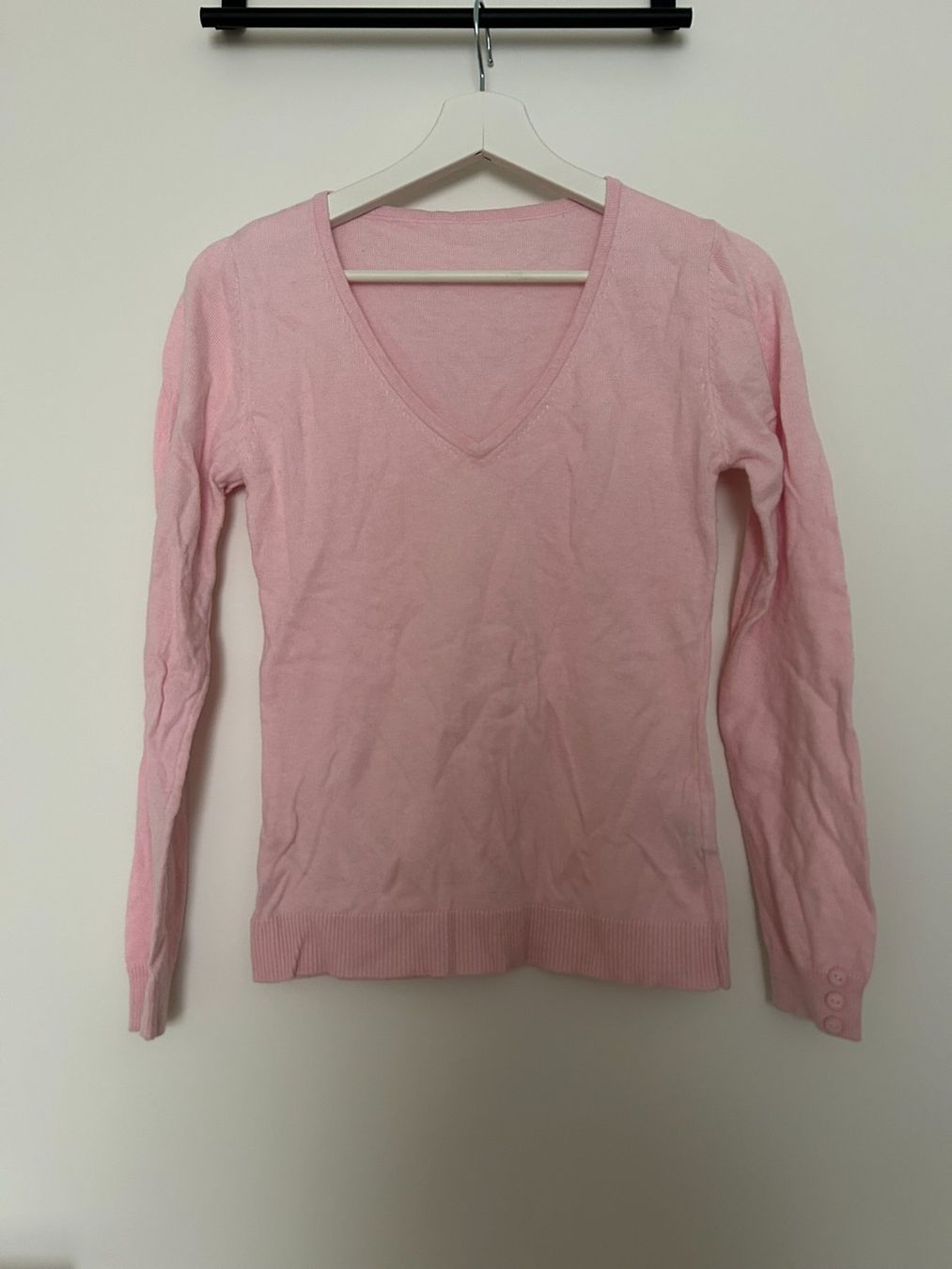Maglioni & Felpe: Rosa Pullover Kaschmir-Seiden V-Ausschnitt – Nuovo (secondo la descrizione) da Blumenstein venduto da klarsicht_91