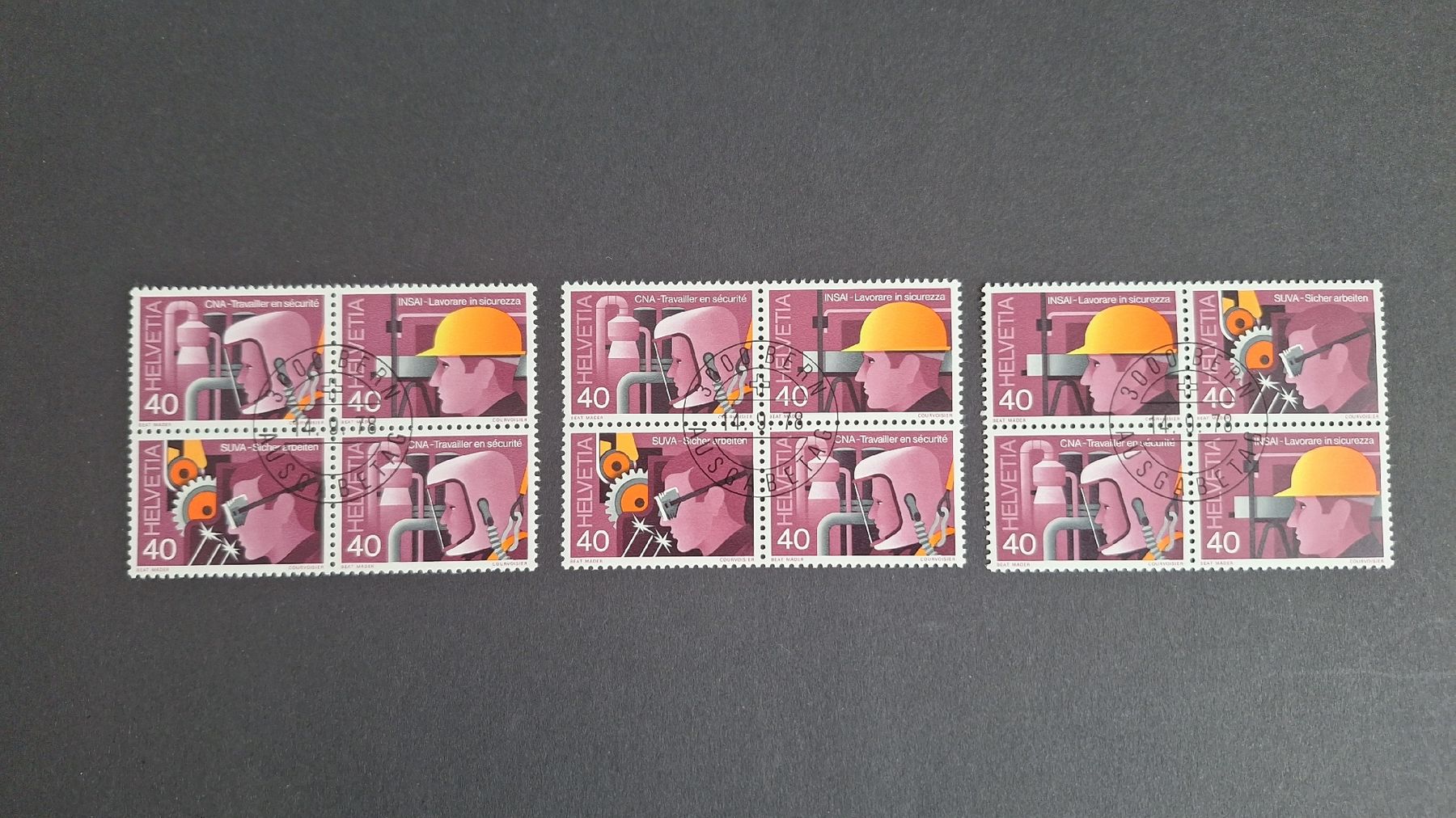 Tous les timbres: 1978 4er Blocksatz mit ET-Stempel – Neuf (Voir description) à Pratteln par walti-6060