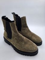 Bottines Chelsea Marc O’Polo en daim kaki – Taille 38.5