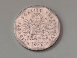 2 Franchi francesi coniata nel 1979