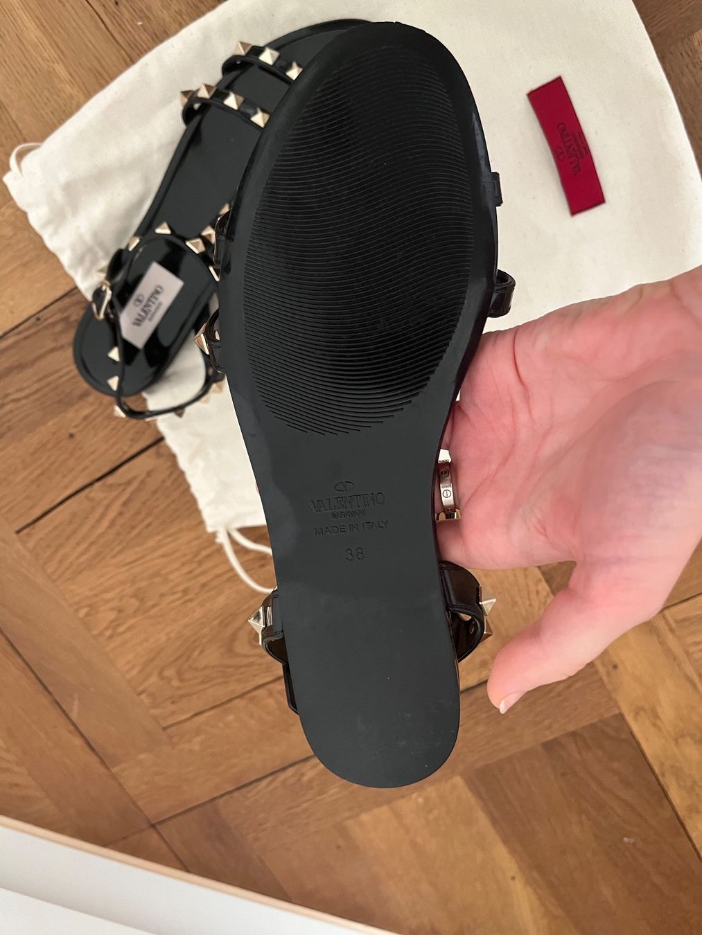 Valentino Scarpe da donna: Valentino Rockstud Schwarze Sandalen – Nuovo (secondo la descrizione) da Meilen venduto da Emma_321 4