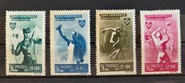 Rumänien 1948 Volkssport OSP Set (4 Stk.)