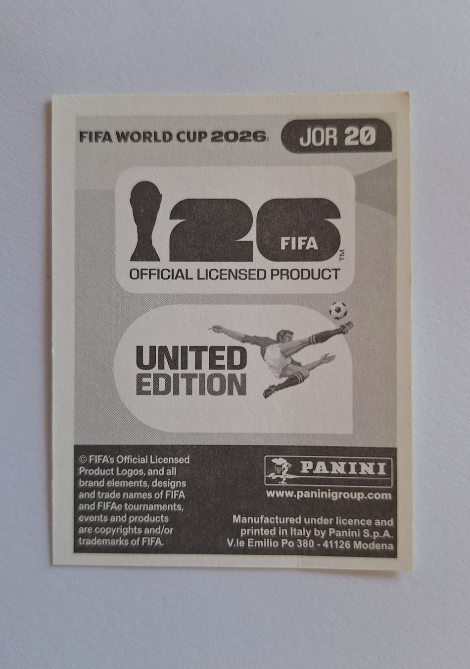 Panini Carte collezionabili: Panini Ibrahim Sabra JOR 20 – Nuovo (secondo la descrizione) da Romanens venduto da Crocette 1