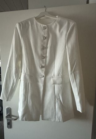 Schickes weisses Jackett - ideal für Sommeranlässe - Gr. L