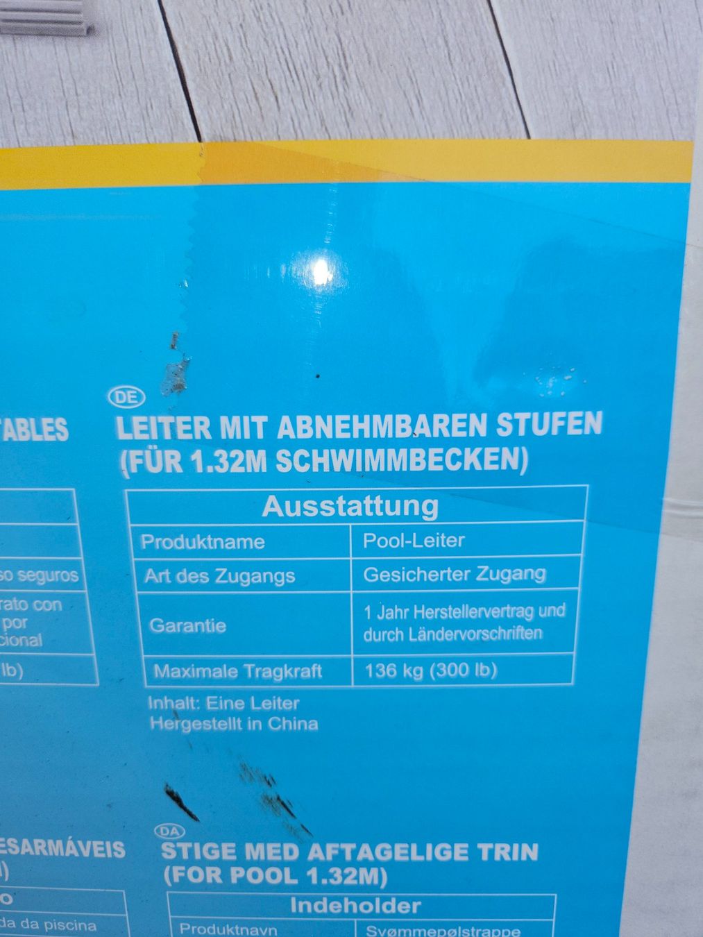Intex Schwimmbad: INTEX Krystal Clear Poolleiter 1.30m original verpackt – Neu und originalverpackt aus Brislach von RoadrunnerXX 3