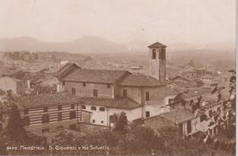 AK Mendrisio San Giovanni e Via Selvetta 1918