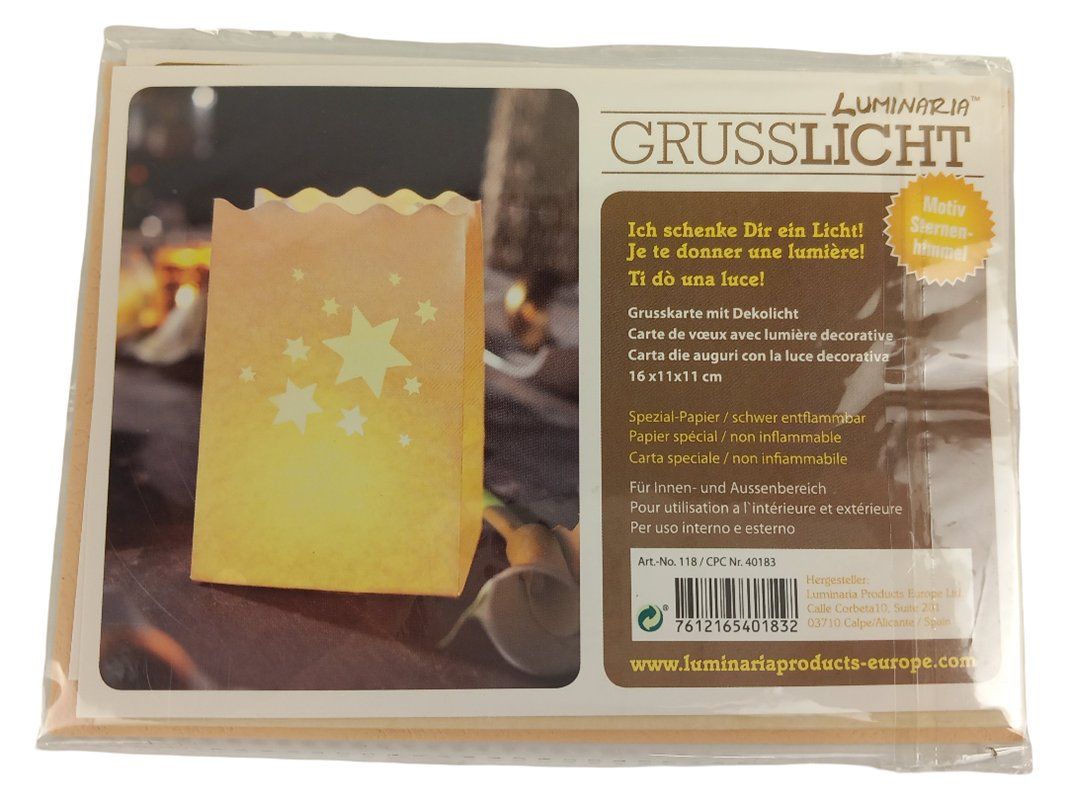 Cartoline postali: LUMINARIA Grusslicht, 4 Stück – Nuovo e nell'imballaggio originale da Hünenberg venduto da Restwert_Zug 2