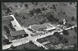 Zurzach, Luftbild einer unbekannten Baustelle, datiert 1954