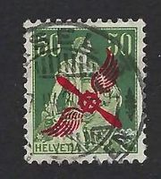 Poste aérienne/Flugpost - F2 - Rundstempel/Oblit. ronde