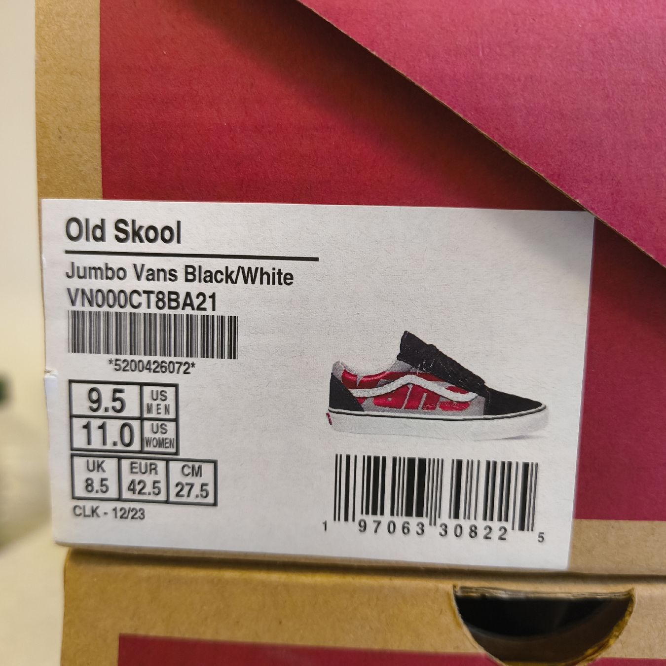 Vans Herrenschuhe: Vans Old Skool Gr. 42.5  US 9.5, Jumbo Logo – Neu und originalverpackt aus Uitikon Waldegg von PJLS1 4