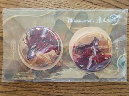 luckin coffee x MDZS - Wei Wuxian und Lan Wangji Canbadgeset