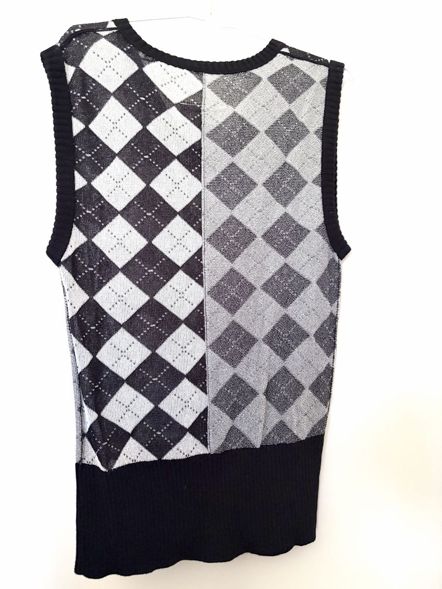 Maison Margiela Tops: MM6 Maison Margiela Pull sans manches Argyle Taille XL Neuf – Gebraucht aus Chêne Bourg von paleios22 2