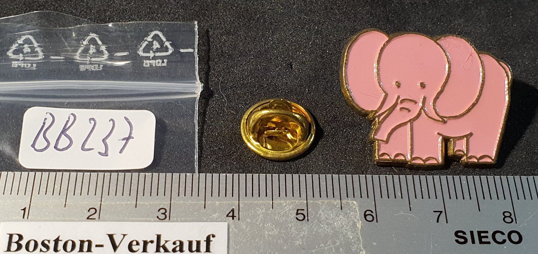 Plaketten & Abzeichen: BB237 - Pin Elefant – Gebraucht aus Reinach BL von Boston-Verkauf 1