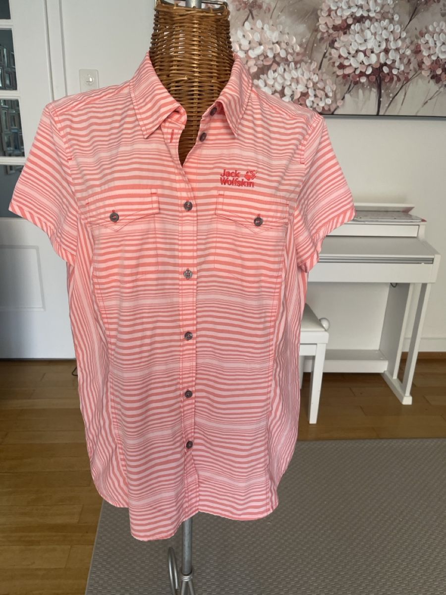 Jack Wolfskin Camicette: Jack Wolfskin Hemd, rosa, L – Usato da Solothurn venduto da Bobesch08