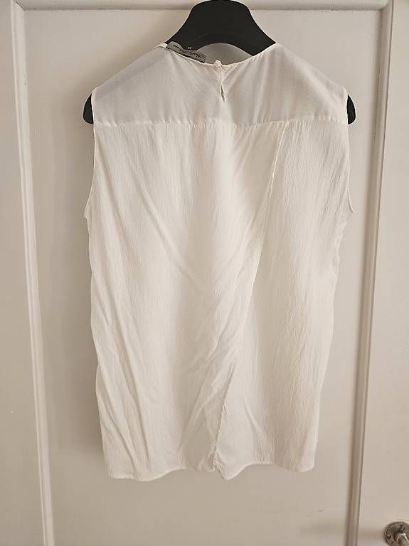 Tops: Stanley Johnson Top, Weiss/Creme, Seide.Gr. 36 – D'occasion à Zürich par Elena231 3