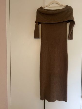 Trendiges HALLHUBER Bodycon-Kleid, mittelbraun, Gr. 34
