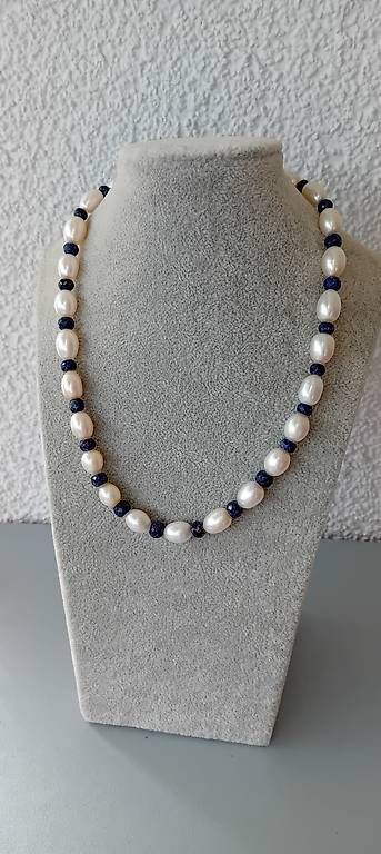 Catenine: Collier mit Perlen und Saphir GG 375 – Usato da Stans venduto da wer_fd5f 4