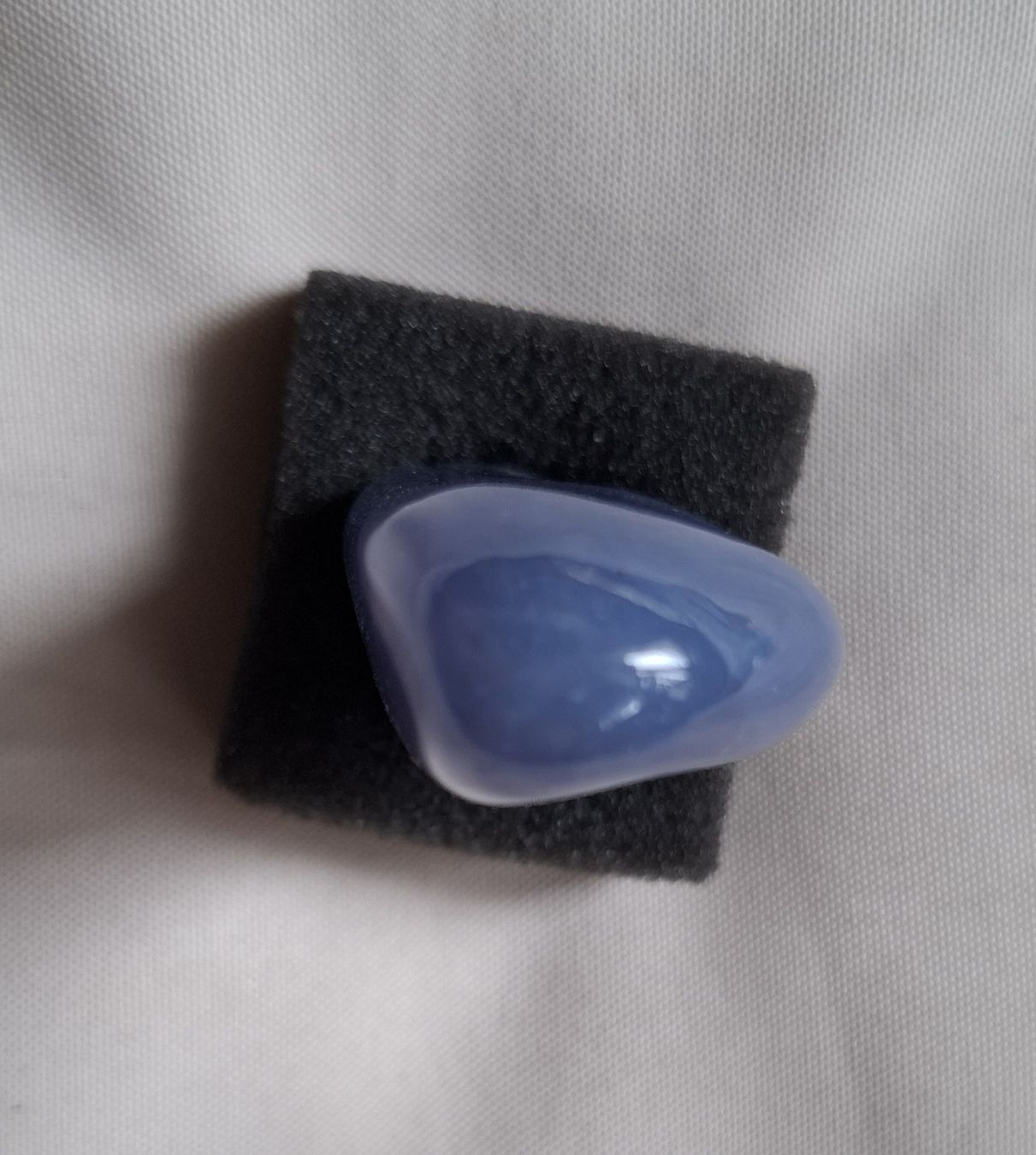 Minerali & Pietre curative: Blauer Chalcedon, Trommelstein – Usato da Dietikon venduto da Hirschkopf 4