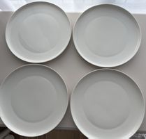 4x Teller, weiss, Porzellan - NEU!