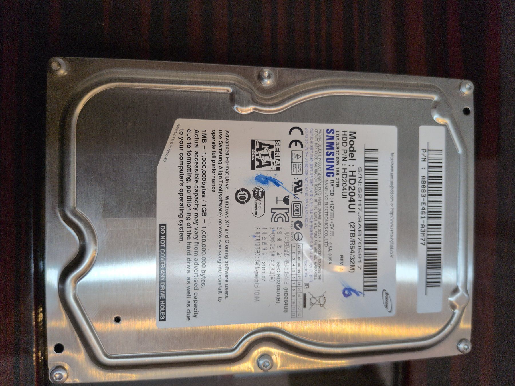 Samsung Harddisks: Samsung 2TB 3.5" – Gebraucht aus Adliswil von lul_5h6f