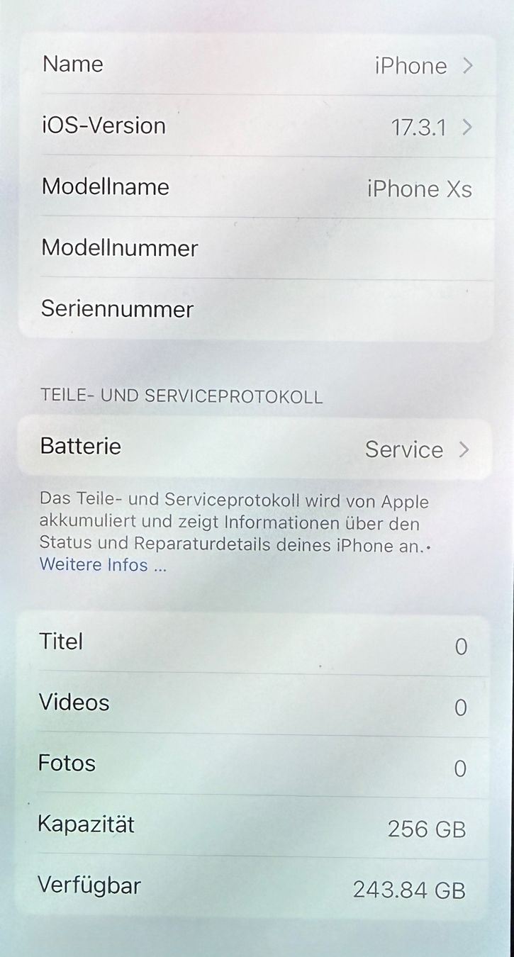 Apple Handys / Smartphones: iPhone Xs 256 GB – Gebraucht aus Schiers von Ruedimeiler 2