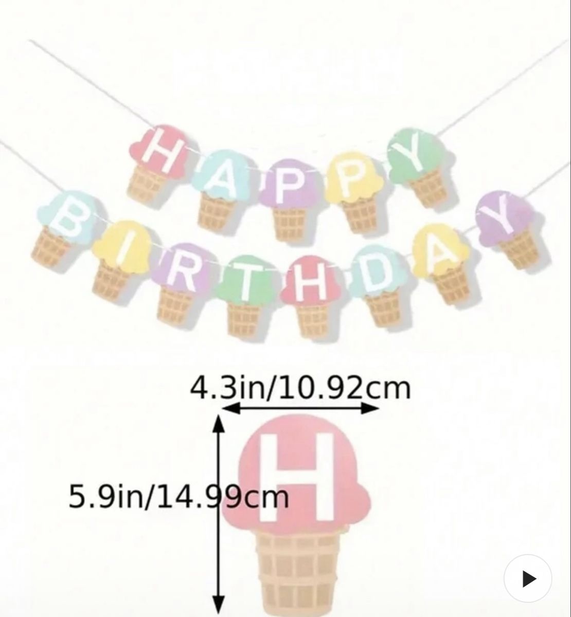 Tutte le decorazioni: Set Eis Party - Glace Party - Geburtstag Kinder – Nuovo (secondo la descrizione) da WEINFELDEN venduto da marygloss 6