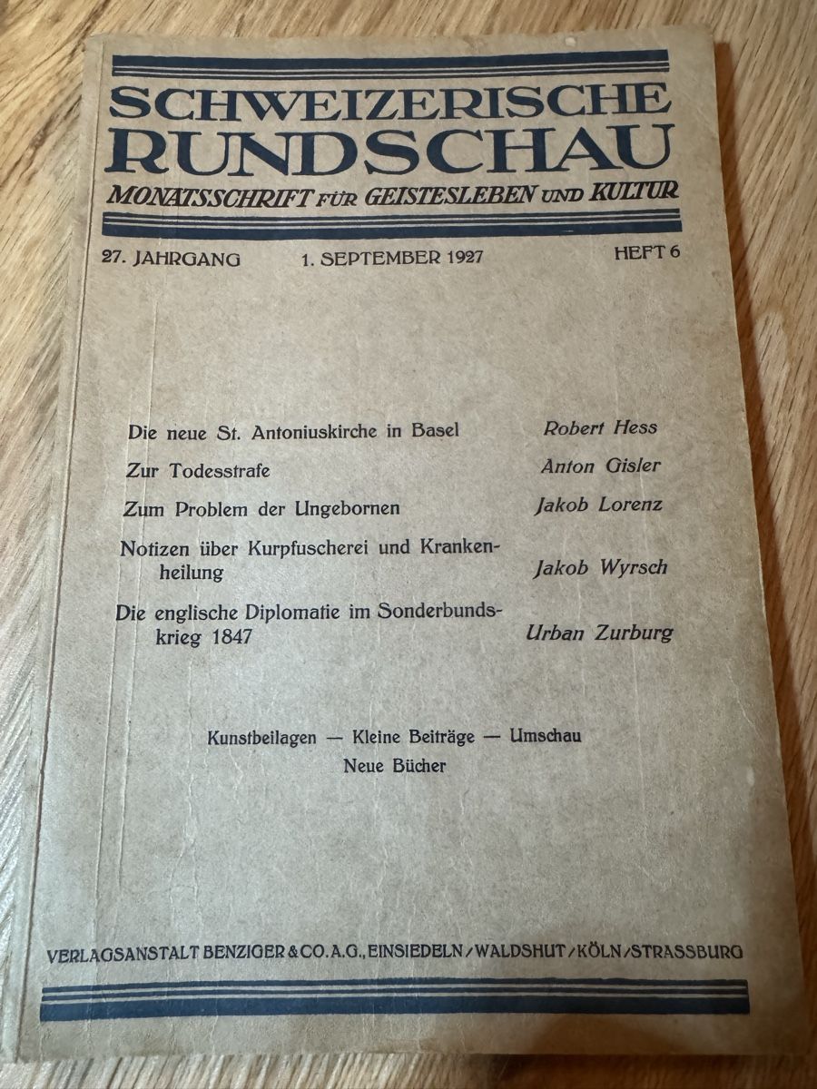 Riviste & Magazine: Antike Zeitschriften – Usato da Walliswil b.Wangen venduto da CharlotteGarde 3
