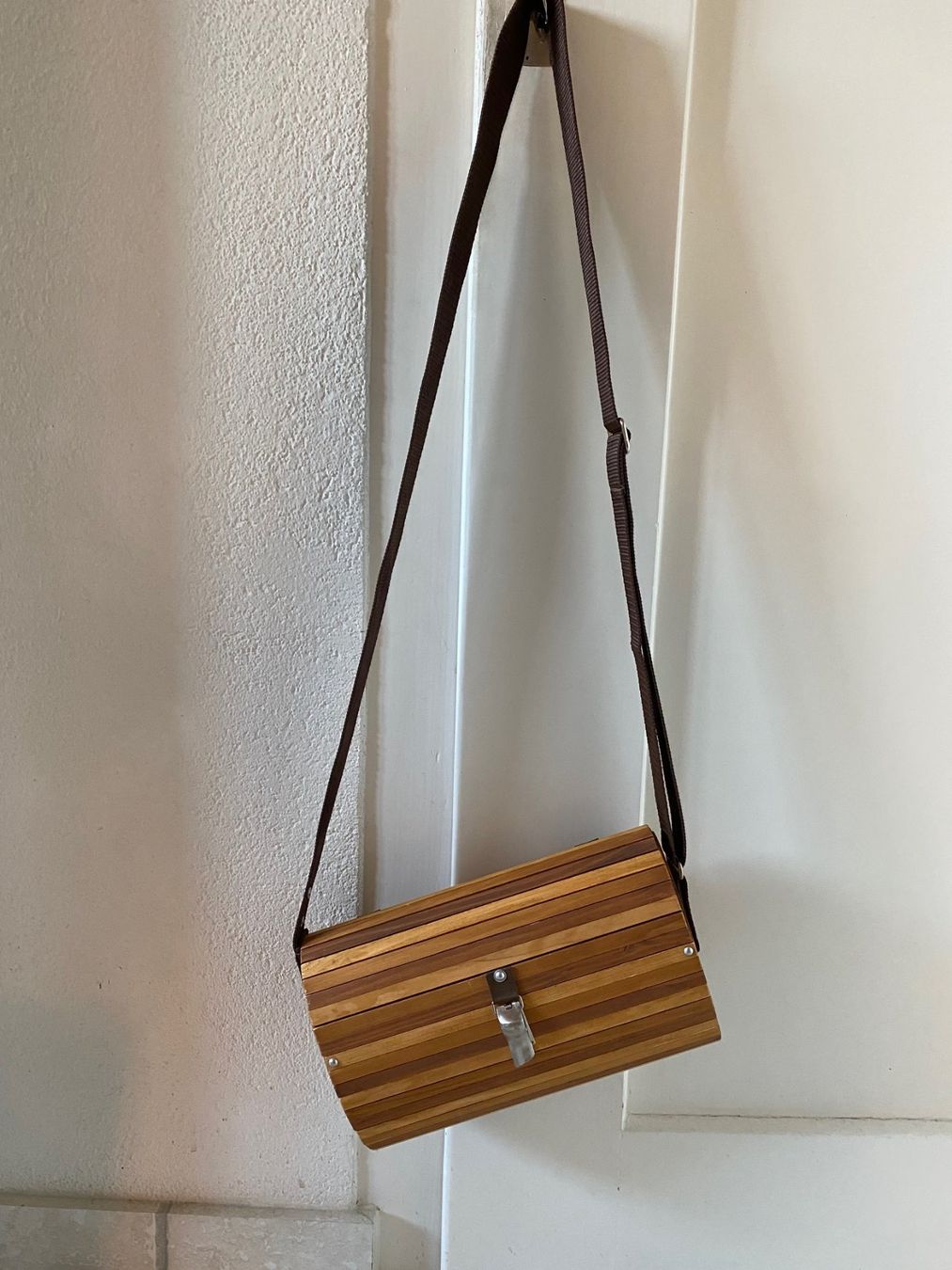 Borse da donna: Nostalgische Holztasche – Usato da Spiez venduto da Tiger801 1
