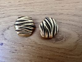 Ohrclips Yves Saint Laurent Goldfarben guter Zustand