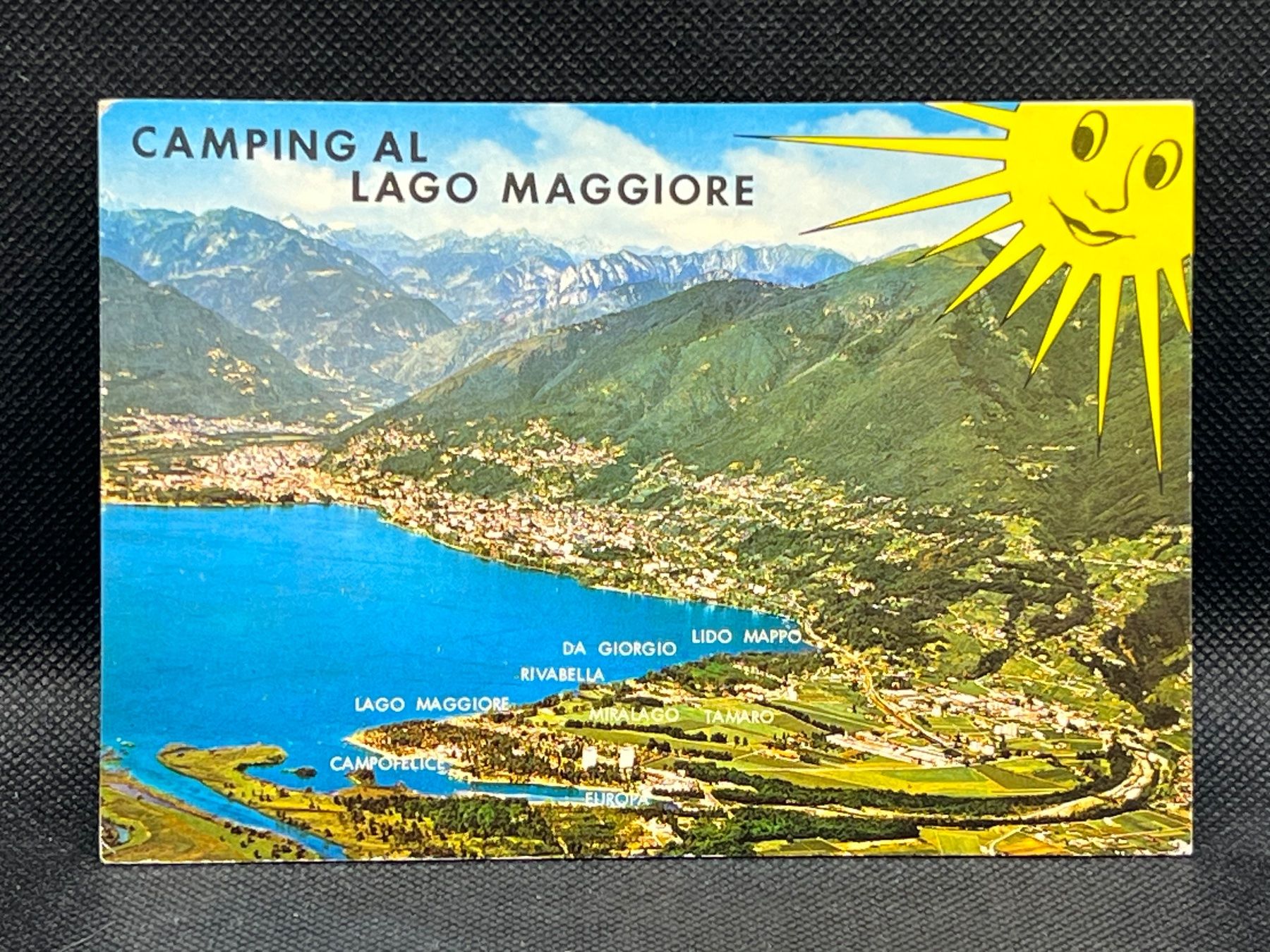 Cartoline postali: Ansichtskarte: Camping al Lago Maggiore – Usato da Widnau venduto da Brusi9