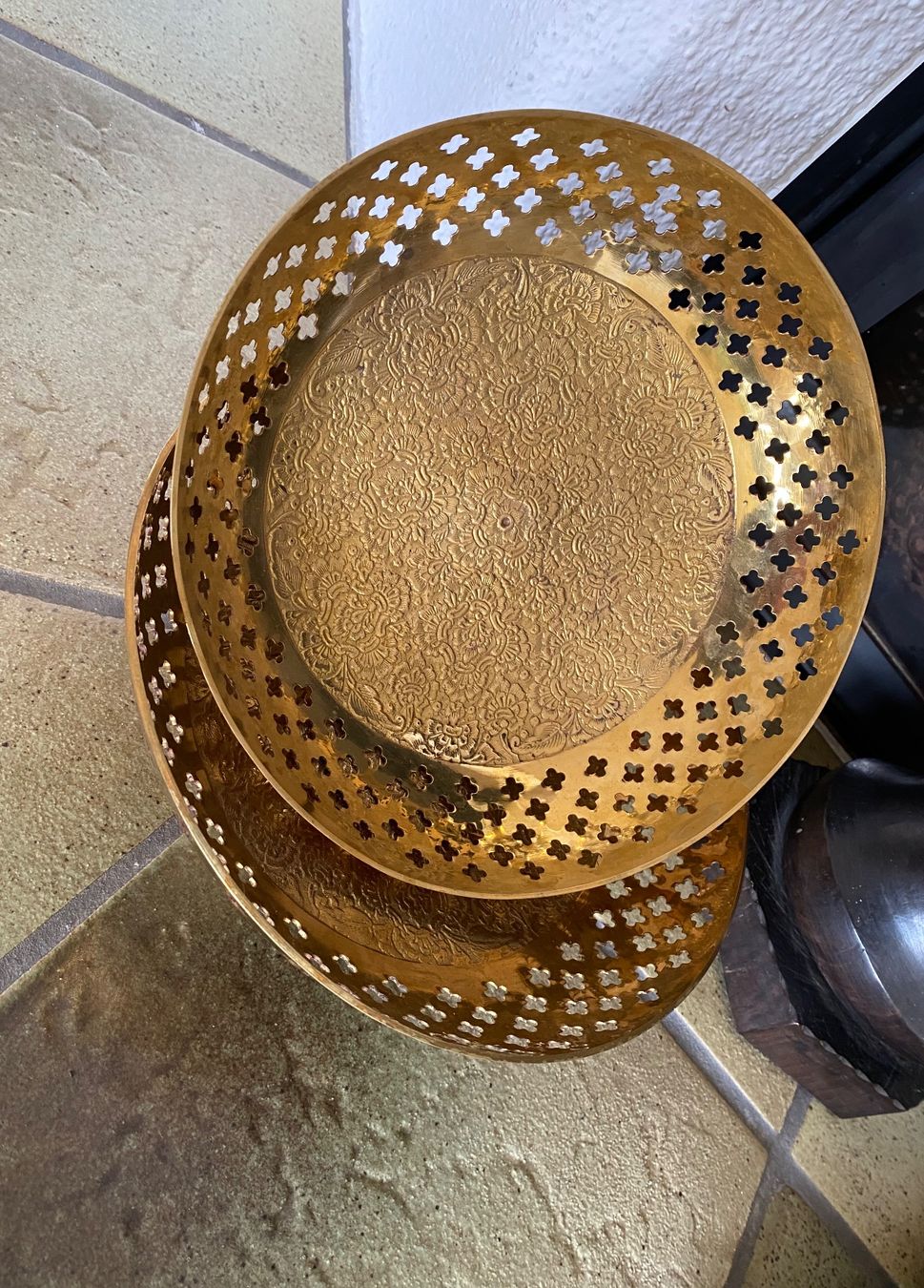 Piatti: Messingschalen Gold Messing Teller Schal Topf – Usato da Dottikon venduto da 6571
