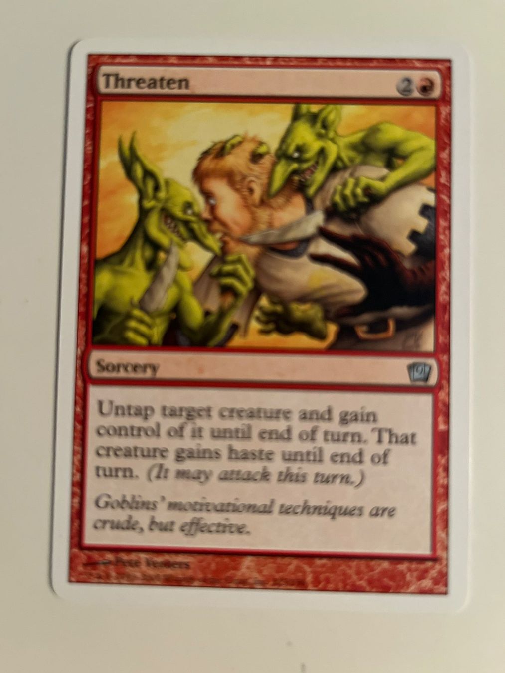 Magic The Gathering Carte collezionabili: 1 x Threaten - Magic: The Gathering - MtG – Usato da Kriens venduto da Shadi1980