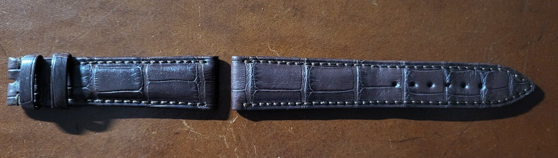 Breguet Bracciali & Braccialetti: Uhrenarmband Leder Aligator 18mm, Original Breguet, braun – Nuovo e nell'imballaggio originale da Düdingen venduto da Mxkahz 1