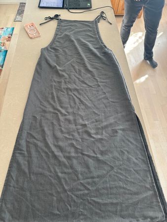 🖤 Langes Trägerkleid Grösse M | Südkorea | Anthrazit