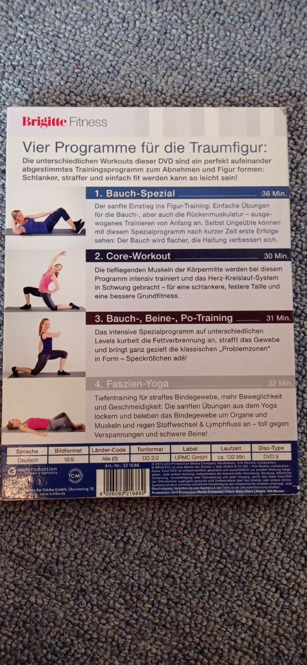 Tutti i DVDs: 3 Fitness-+ Pilates- DVDs – Usato da Maienfeld venduto da Alpenblume12 3